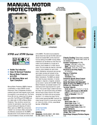 Thumbnail of document Data Sheet - XTPB001BC1 Class 10 Overload Manual Motor Protectors